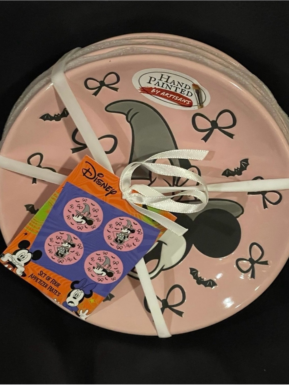 Halloween Disney Minnie Appetizer Plates, Set of 4 - Picture 1 of 4